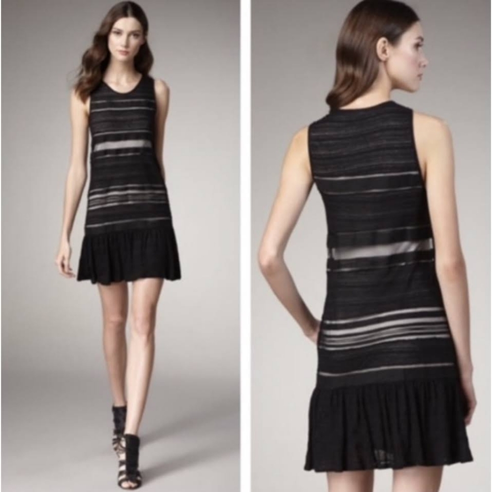 Theory Frencilla Rhapsody Dress in Black Size Small